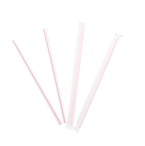 WRAPPD 7.75" GIANT STRAW W-RS 25BOX/300 - Closeout Korner