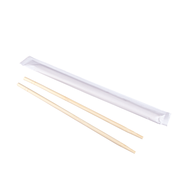 9" BAMBOO CHOPSTICKS WHITE SLEEVE 2000 - Closeout Korner